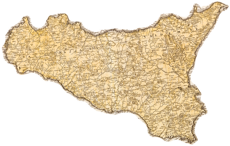 La mappa del territorio di Eccellenze Siciliane