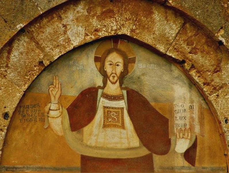 Abbazia di Sano Spirito - Affresco Affresco all'interno dell'Abbazia di Santo Spirito