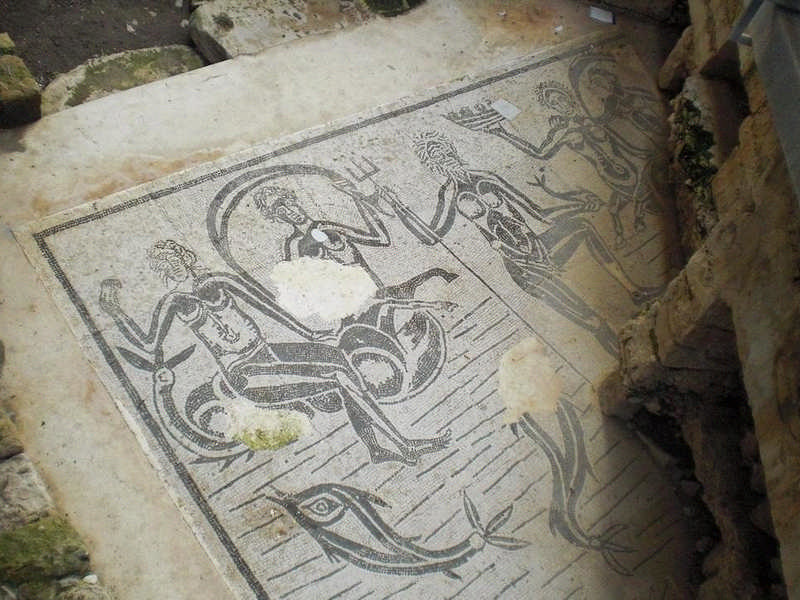 Mosaico romano raffigurante Nettuno Mosaico romano raffigurante Nettuno