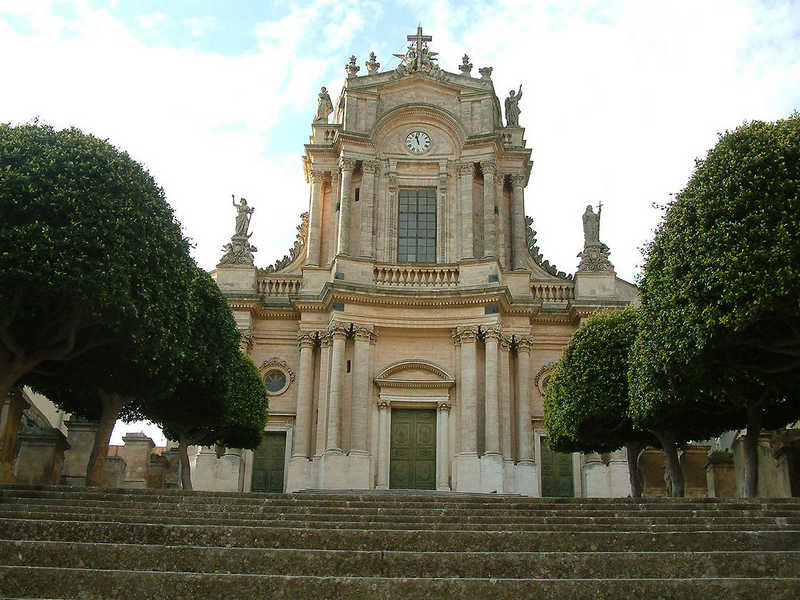 Facciata della Chiesa di San Giovanni Evangelista a Modica