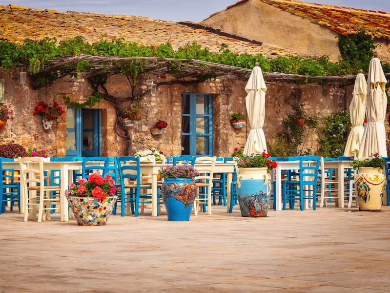 Scorcio di Piazza Regina Margherita a Marzamemi